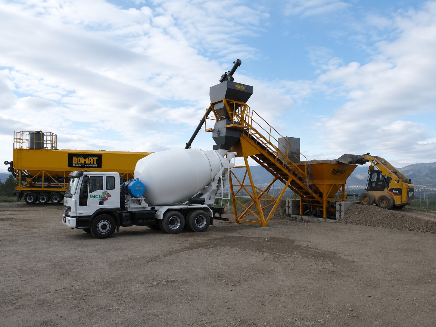 RoadMaster mobile concrete plant prepared for jobsite deployment